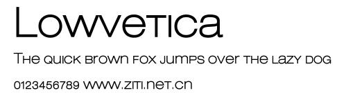 Lowvetica.ttf字體轉換器圖片