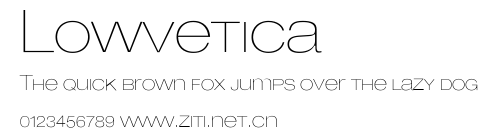 Lowvetica.ttf字體轉換器圖片