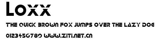 Loxx.ttf字體轉換器圖片