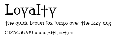 Loyalty.ttf字體轉換器圖片