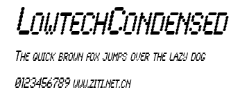 LowtechCondensed.ttf字體轉換器圖片