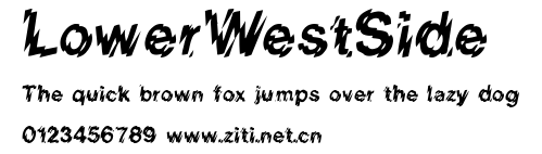 LowerWestSide.ttf字體轉換器圖片