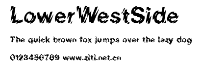 LowerWestSide.ttf字體轉換器圖片