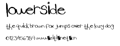 LowerSide.ttf字體轉換器圖片