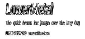 LowerMetal.ttf字體轉換器圖片