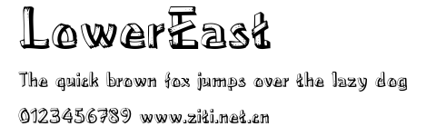 LowerEast.ttf字體轉換器圖片
