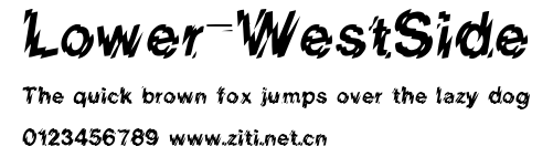 Lower-WestSide.ttf字體轉換器圖片