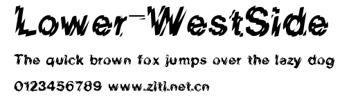 Lower-WestSide.ttf字體轉換器圖片