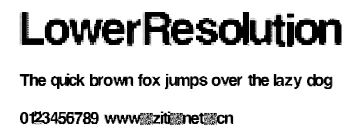 LowerResolution.ttf字體轉換器圖片