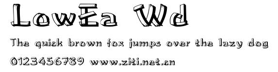 LowEa Wd.ttf字體轉換器圖片