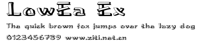 LowEa Ex.ttf字體轉換器圖片