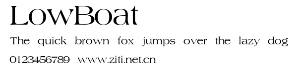 LowBoat.ttf字體轉換器圖片