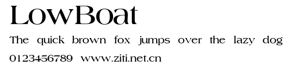 LowBoat.ttf字體轉換器圖片