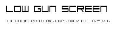 Low Gun Screen.ttf字體轉換器圖片