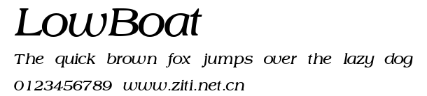 LowBoat.ttf字體轉換器圖片