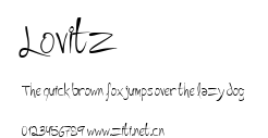 Lovitz.ttf字體轉換器圖片