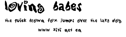 Loving Babes.ttf字體轉換器圖片