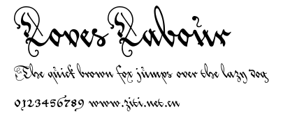 LovesLabour.ttf字體轉換器圖片