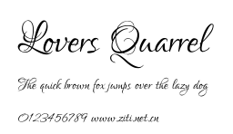 Lovers Quarrel.ttf字體轉換器圖片