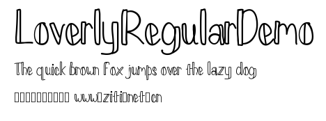 LoverlyRegularDemo.ttf字體轉換器圖片