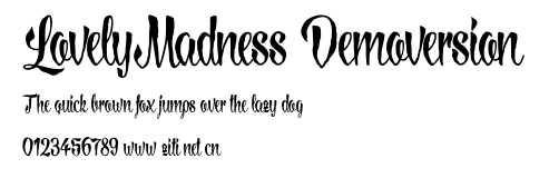 LovelyMadness_Demoversion.otf字體轉換器圖片