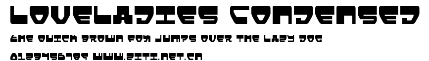 Loveladies Condensed.ttf字體轉換器圖片