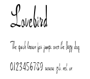 Lovebird.ttf字體轉換器圖片