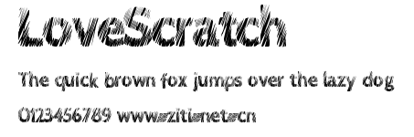 LoveScratch.ttf字體轉換器圖片