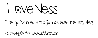 LoveNess.ttf字體轉換器圖片