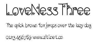LoveNessThree.ttf字體轉換器圖片