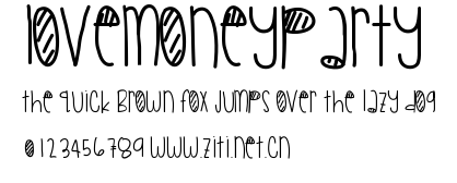 LoveMoneyParty.ttf字體轉換器圖片