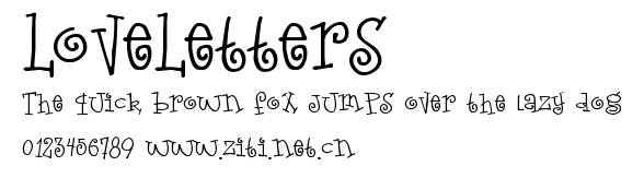 LoveLetters.ttf字體轉換器圖片