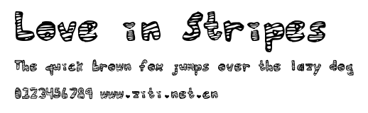Love in Stripes.ttf字體轉換器圖片