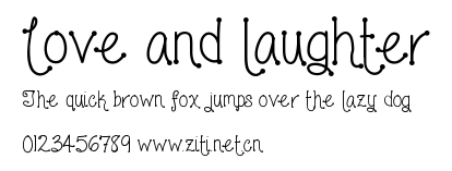 Love and laughter.ttf字體轉換器圖片