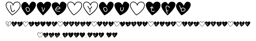 Love You tfb.ttf字體轉換器圖片