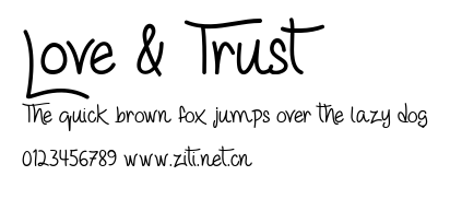 Love & Trust.ttf字體轉換器圖片