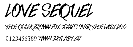 Love Sequel.ttf字體轉換器圖片