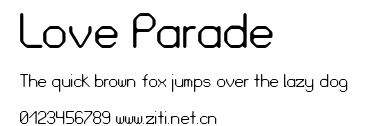 Love Parade.ttf字體轉換器圖片