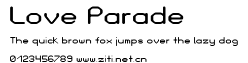 Love Parade.ttf字體轉換器圖片