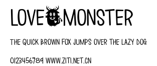 Love*Monster.ttf字體轉換器圖片