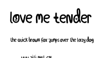 Love Me Tender.ttf字體轉換器圖片