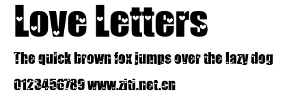 Love Letters.ttf字體轉換器圖片