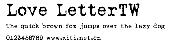 Love LetterTW.ttf字體轉換器圖片