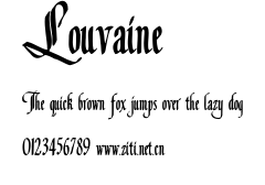 Louvaine.ttf字體轉換器圖片