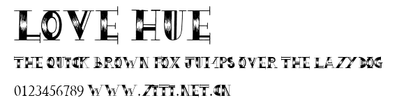 Love Hue.ttf字體轉換器圖片