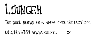 Lounger.ttf字體轉換器圖片