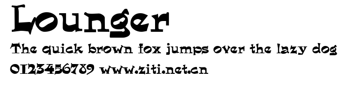Lounger.ttf字體轉換器圖片