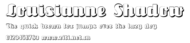 Louisianne Shadow.ttf字體轉換器圖片