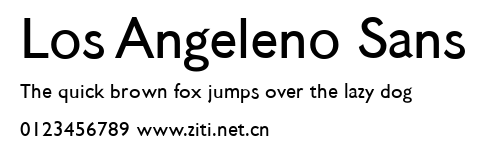 Los Angeleno Sans.ttf字體轉換器圖片