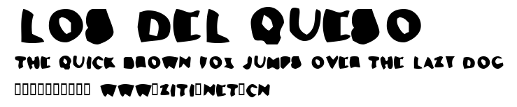 Los Del Queso.ttf字體轉換器圖片